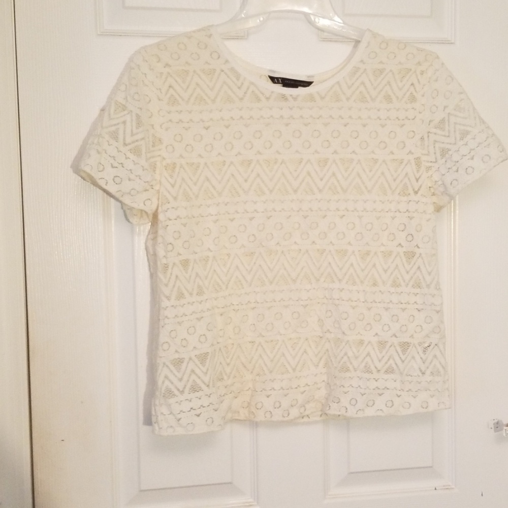 Xl Armani Exchange Elegent sheer shirt